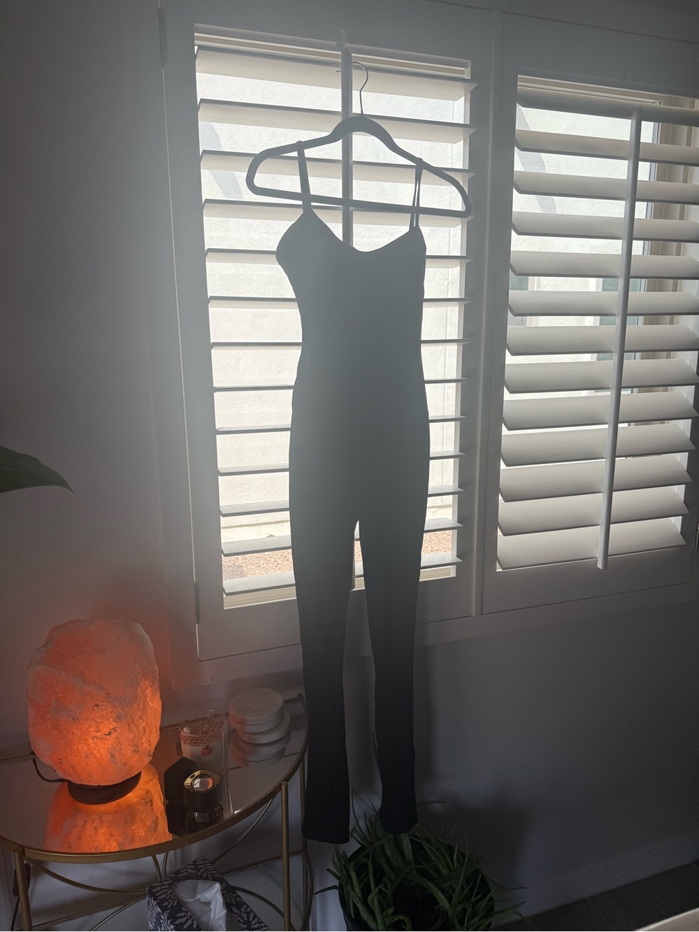 Everyday Black Spaghetti-Strap Jumpsuit